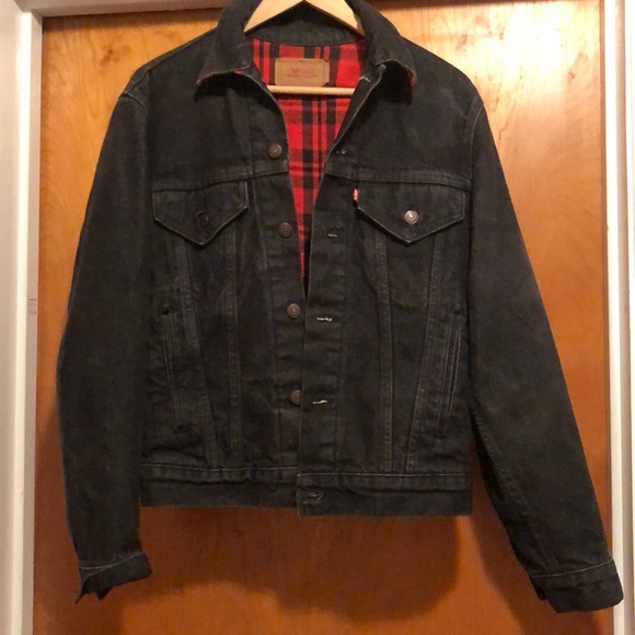 levi strauss black denim jacket